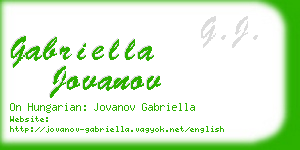 gabriella jovanov business card